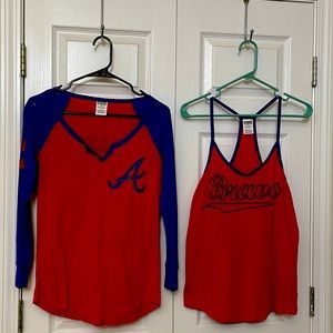 VICTORIA’S SECRET PINK Atlanta Braves tank & tee